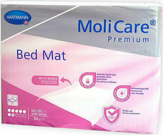 Hartmann MoliCare Premium with Wings Incontinence Underpads 7 Drops 60x90cm 30pcs