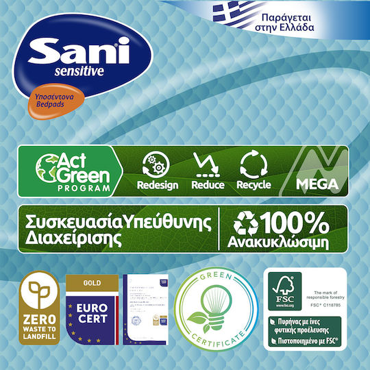 Sani Sensitive Maxi Plus Incontinence Underpads 60x90cm 15pcs