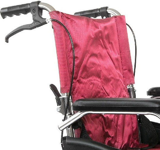 Vita Orthopaedics Folding Manual Simple Type Wheelchair with Folding Back 45cm Blue