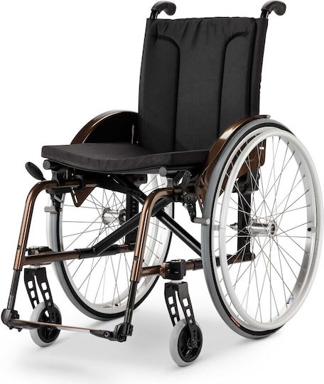 Meyra Avanti Pro Manual Folding Wheelchair 24 Inches Simple Type 36cm 1.735 Black