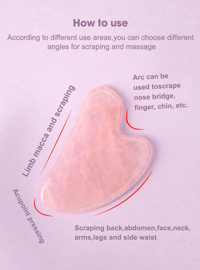 Gua Sha Tool from Rose Quartz 1 Piece