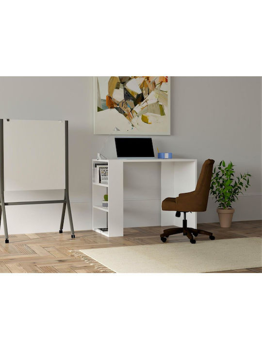 Birou Cool Din Lemn Cu Birou Alb 90x50x70cm