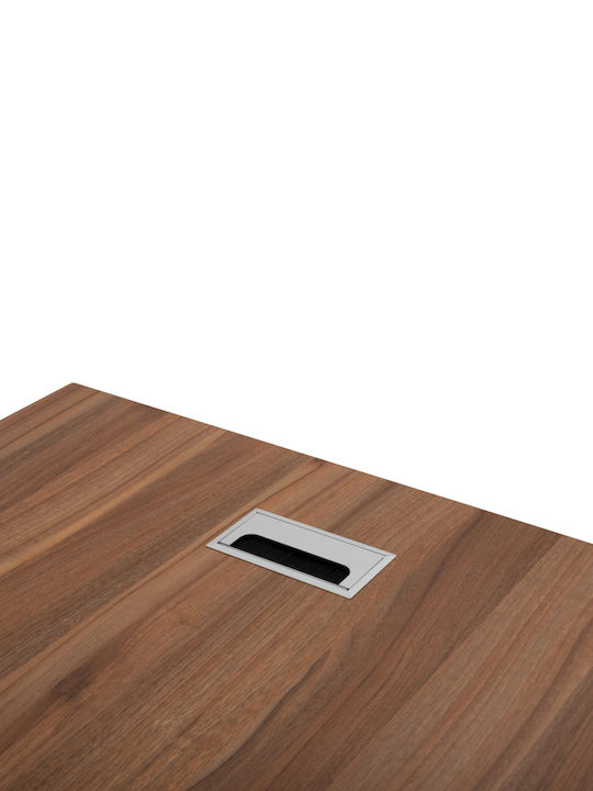 Corner Professional Office Supreme Wooden Brown 200x180x76cm
