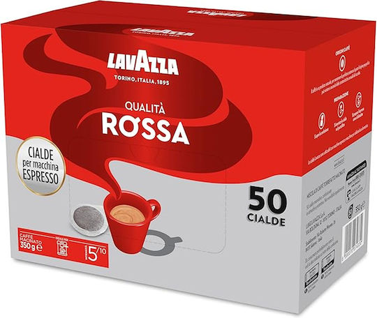 Lavazza Capsules Espresso Rossa Compatible with Machine E.S.E. Pod 50caps,tobolek