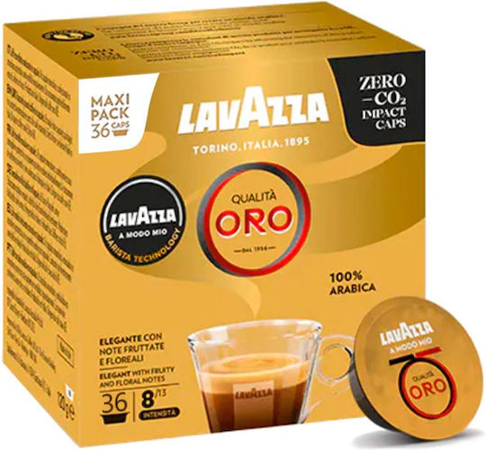 Lavazza Κάψουλες Espresso Qualita Oro Συμβατές με Μηχανή LavAzza A Modo Mio 36caps