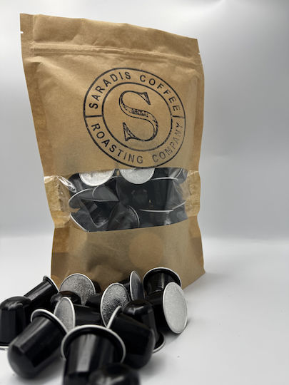 Saradis Coffee Capsule Espresso 50% Arabica Compatibile cu Mașina Nespresso 80capace