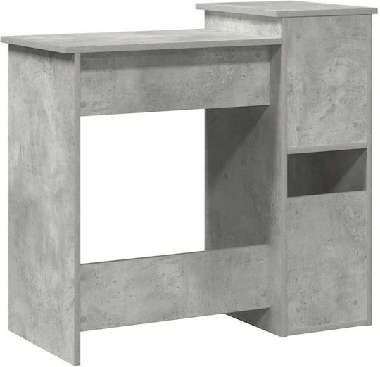 Компютърно Бюро Дървено Сиво 84x40x78см