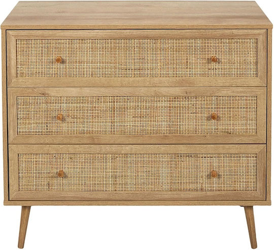 Mobilier de Intrare Bali Home Deco Factory cu 3 Sertare Dimensiuni 90x39x79cm Hd7455