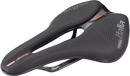 Selle Italia Boost Kit Carbonio Superflow L Σέλα Ποδηλάτου Carbon Μαύρη με Gel