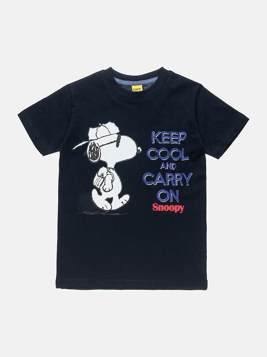 Παιδικό Σετ με Σορτς Καλοκαιρινό 2τμχ Navy Μπλε Snoopy