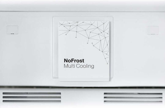 Vox Electronics Fridge-Freezer 367lt NoFrost H201xW59.5xD65cm Inox NF 3835 IXE
