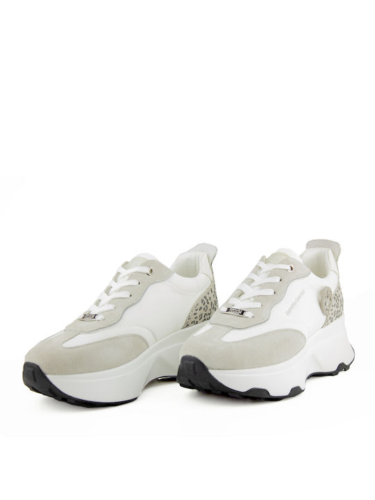 Renato Garini Sneakers White Grey Leopard