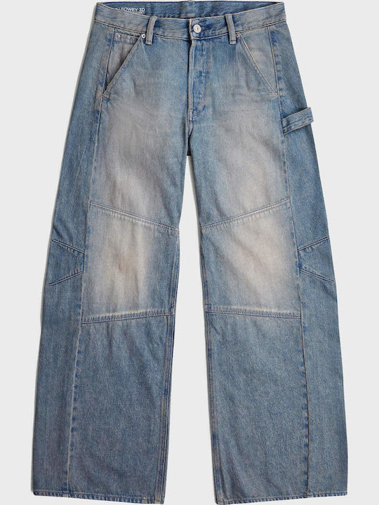 Γυναικείο Jean Παντελόνι σε Loose Εφαρμογή Dark Aged Denim