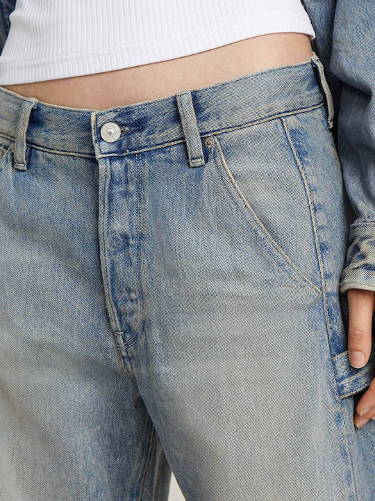 Γυναικείο Jean Παντελόνι σε Loose Εφαρμογή Dark Aged Denim
