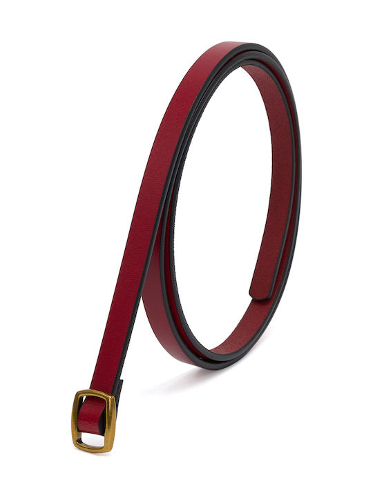 Leder Damen Gürtel Rot