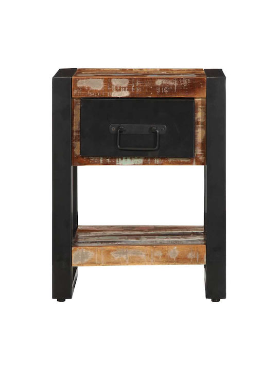 Κομοδίνο από Μασίφ Ξύλο Πολύχρωμο 35x34x45cm