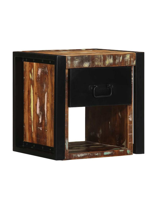 Κομοδίνο από Μασίφ Ξύλο Πολύχρωμο 40x35x40cm