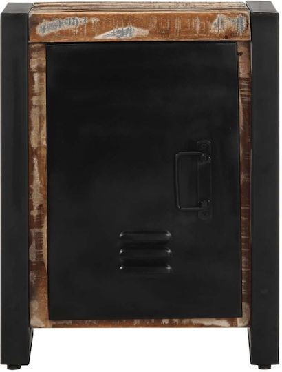 Κομοδίνα από Μασίφ Ξύλο Mango 2τμχ 40x30x51cm