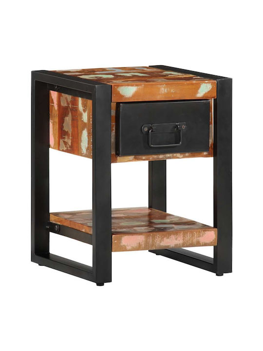 Noptiere din Lemn Masiv Mango 2buc 35x34x45cm