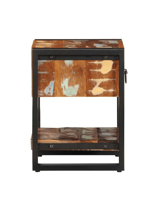 Noptiere din Lemn Masiv Mango 2buc 35x34x45cm