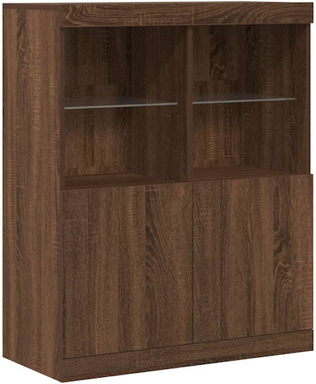 Мебели за съхранение дървен Кафяв 81x37x100см