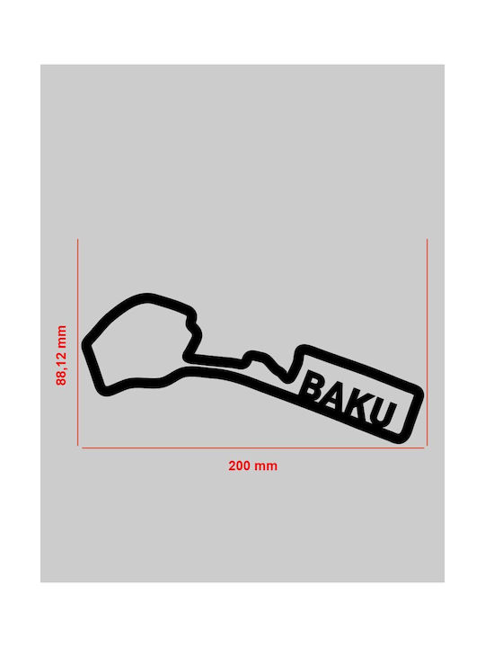 TKT Decorative Silhouette Black Acrylic 20x8.8cm