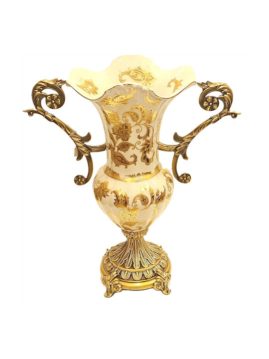 La Belle Maison Decorative Vase Gold 37x16x41cm