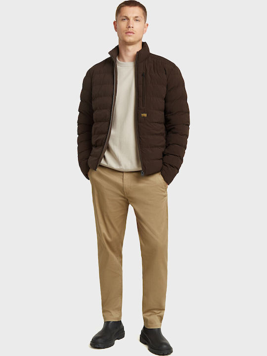 Morry Παντελόνι Chino σε Tapered Γραμμή Dark Beige