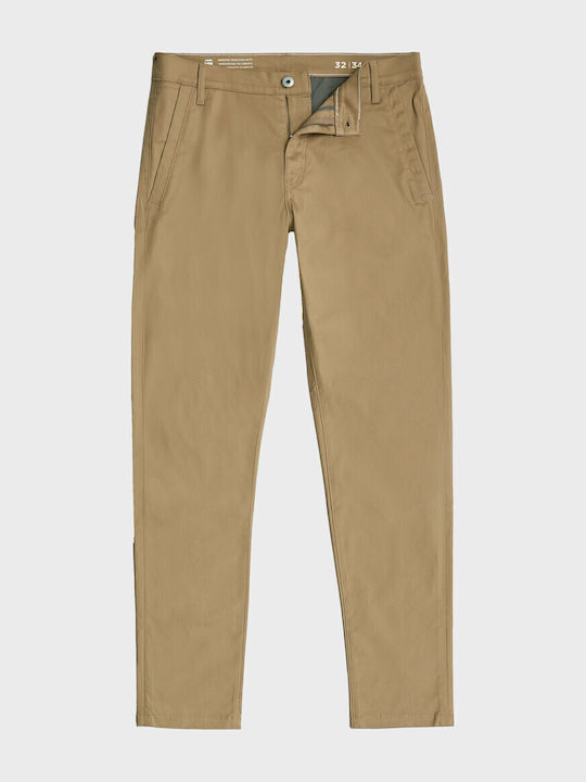Morry Παντελόνι Chino σε Tapered Γραμμή Dark Beige