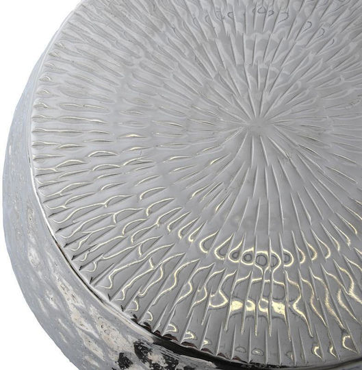Stool For Living Room 1071 Silver 38x46x38cm
