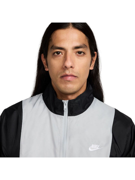 Club Woven Tracksuit Σετ Φόρμας με Λάστιχο Black, Smoke Grey, White