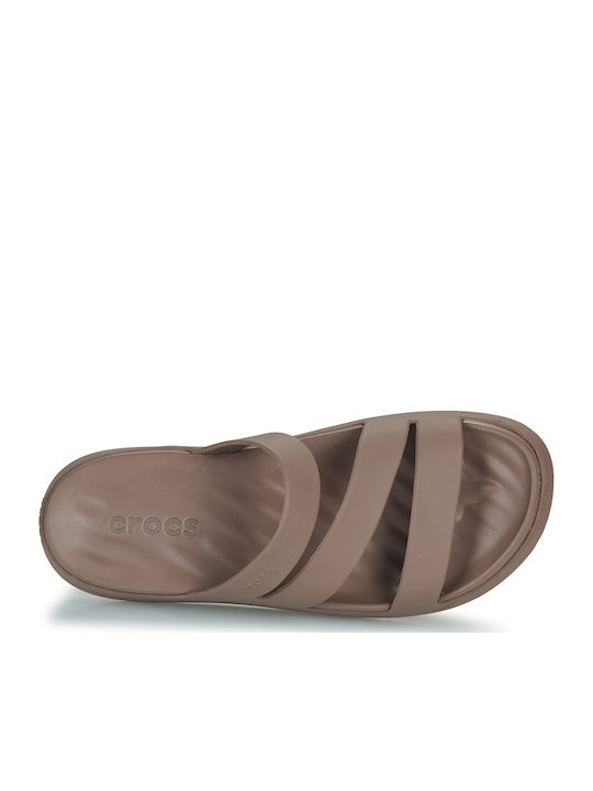 Strappy Women's Flip Flops Brown