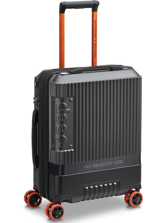 Delsey Jeep Βαλίτσα Ταξιδίου Καμπίνας Σκληρή Anthracite με 4 Ρόδες Ύψους 55εκ.