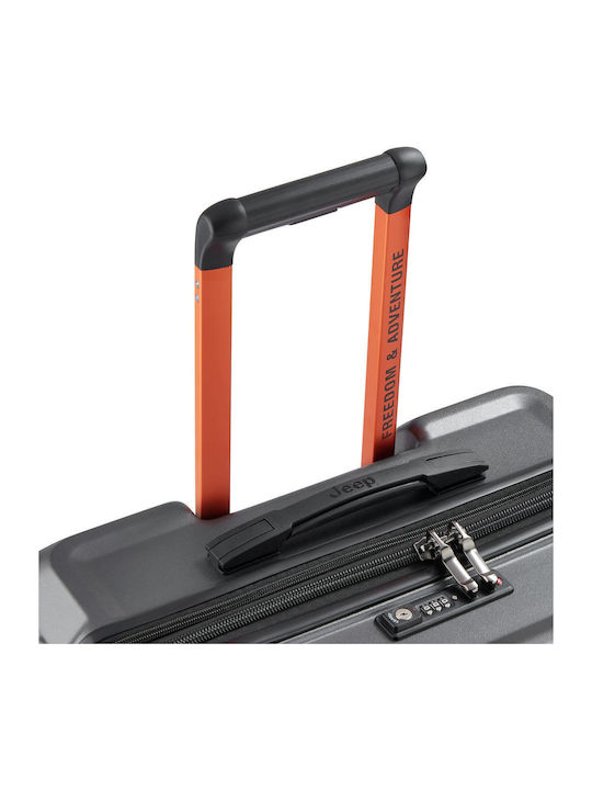 Delsey Jeep Μεγάλη Βαλίτσα Ταξιδίου Σκληρή Antracite με 4 Ρόδες Ύψους 75.5εκ.