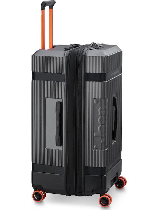 Delsey Jeep Large Hard Suitcase Antracite With 4 Wheels Height 80cm