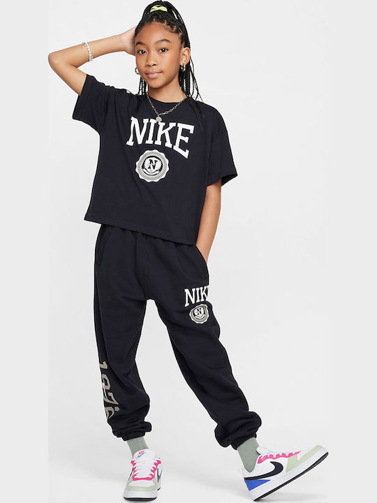 Παιδικό T-shirt Μαύρο Sportswear Essentials