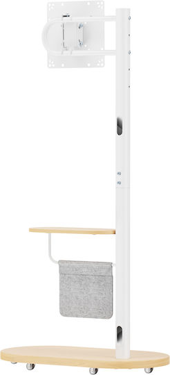 Brateck FS54-22T-02W TV Mount Floor up to 43" and 15kg Silver