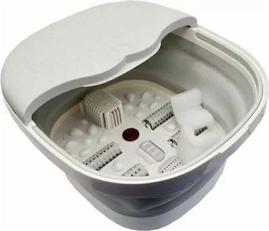 Elektrisches Klappbares Hydromassage Spa Fußbad mit Vibration und Heizfunktion Gray