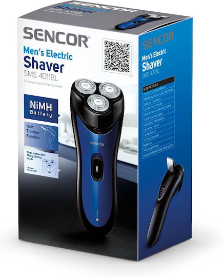 Sencor SMS 4011BL Ξυριστική Μηχανή Προσώπου Επαναφορτιζόμενη