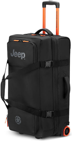 Delsey Jeep Sack Voyage 64lt Black with Wheels Fabric L72xW29.5xH36.5cm