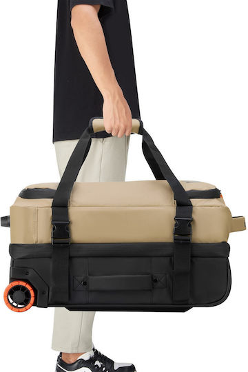 Delsey Jeep Σακ Βουαγιάζ 38lt Warm Sand με Ρόδες Υφασμάτινο Μ55xΠ25xΥ35εκ.