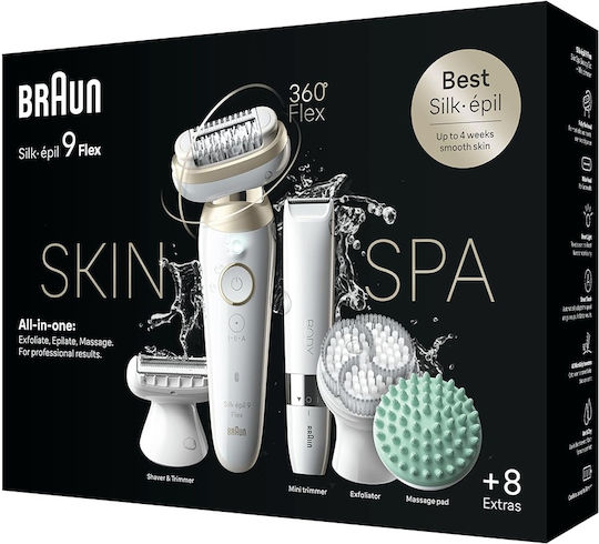 Braun Silk Epil 9 Flex Epilator Machine Epilator for Face, Body & Bikini