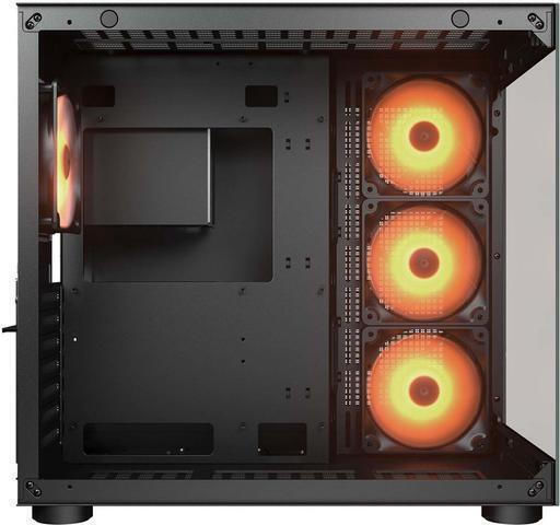 Cougar FV150 RGB Gaming Midi Tower Κουτί Υπολογιστή με Πλαϊνό Παράθυρο Μαύρο