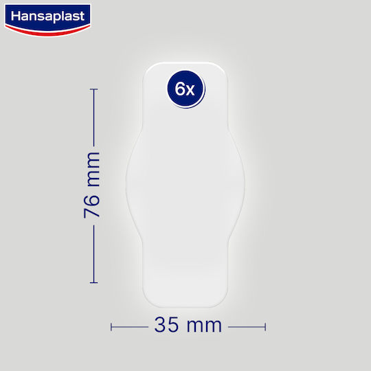 Hansaplast Second Skin Protection Waterproof Plasters 7.6x3.5cm 6pcs