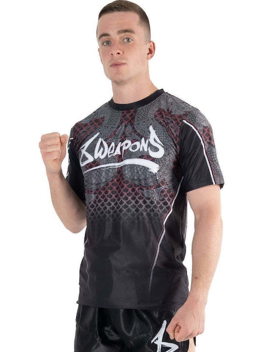 8 Weapons Herren Kurzärmlig T-Shirt 8180002 Schwarz