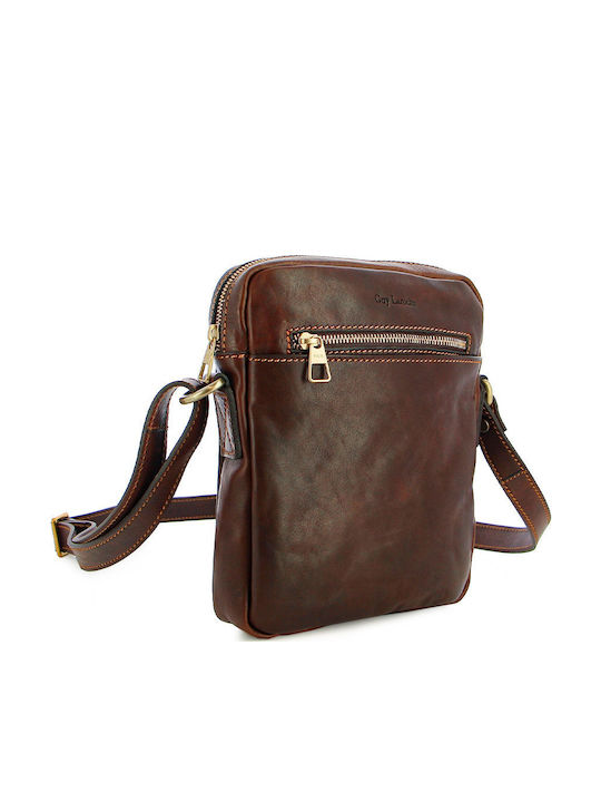 Leather Men's Bag Shoulder / Crossbody Tabac Brown