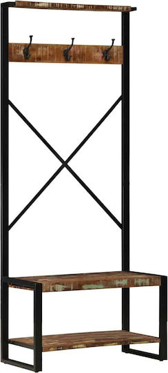 Mobilier de Intrare cu Cuier / Dulap pentru Pantofi & Bancă Colorful 80x40x190cm