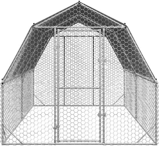 vidaXL 3328521 Galvanized Steel Cage for Birds 250x400x225cm
