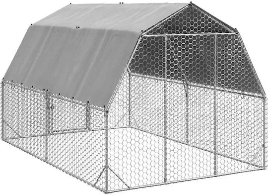 vidaXL 3328521 Galvanized Steel Cage for Birds 250x400x225cm