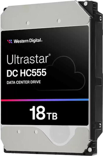 Western Digital Ultrastar DC HC555 18TB Хард диск Σκληρи дискове 3.5" SATA III 7200обороти в минута с 512МБ Кеш за NAS / Server / Записващо устройство 0B48723